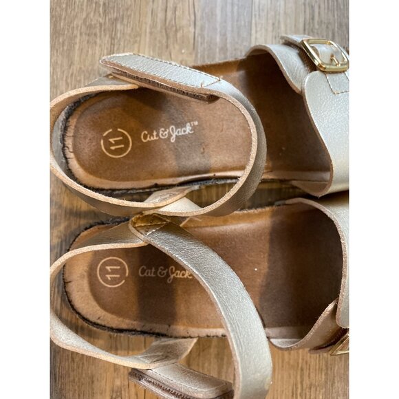 Cat & Jack Toddler Girls Belle Footbed Sandals Size 11 - Picture 5 of 6